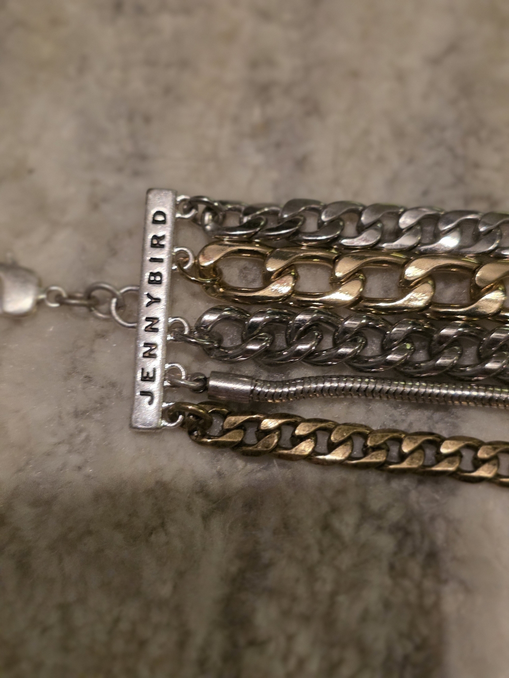 Jenny Bird Multichain Bracelet - Two-Tone Silver & Gold